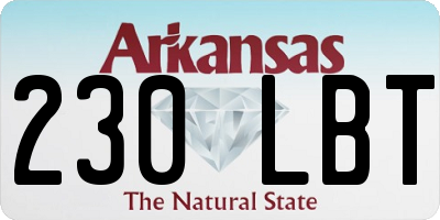 AR license plate 230LBT