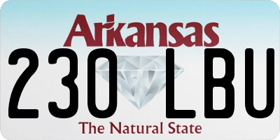 AR license plate 230LBU