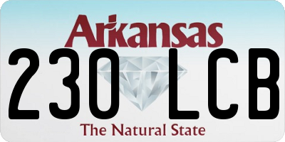 AR license plate 230LCB
