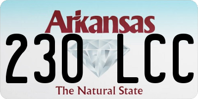 AR license plate 230LCC