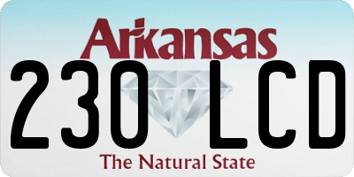 AR license plate 230LCD