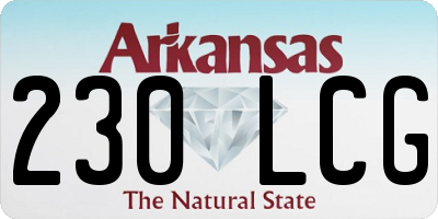 AR license plate 230LCG