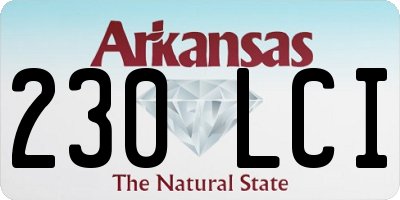AR license plate 230LCI