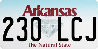AR license plate 230LCJ