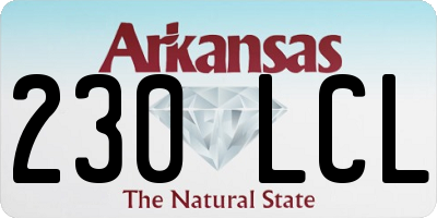 AR license plate 230LCL