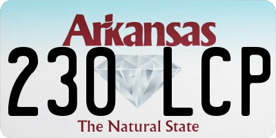 AR license plate 230LCP
