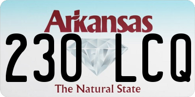 AR license plate 230LCQ