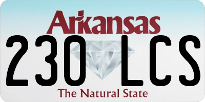 AR license plate 230LCS