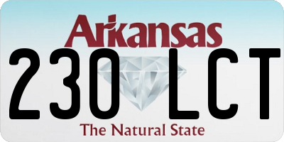 AR license plate 230LCT