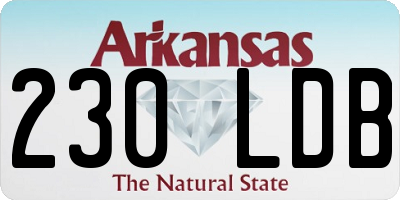 AR license plate 230LDB