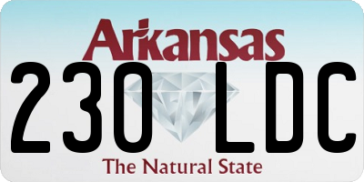 AR license plate 230LDC