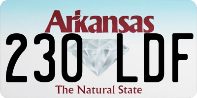 AR license plate 230LDF
