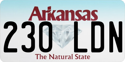 AR license plate 230LDN