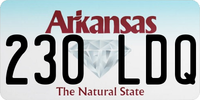 AR license plate 230LDQ