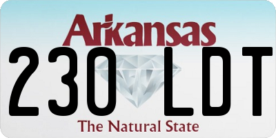 AR license plate 230LDT