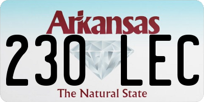 AR license plate 230LEC