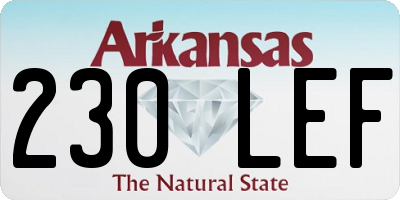 AR license plate 230LEF