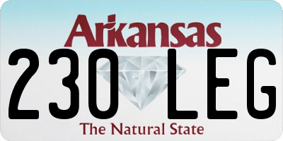 AR license plate 230LEG