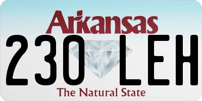 AR license plate 230LEH