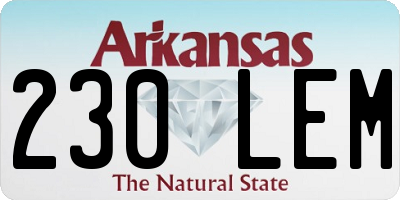 AR license plate 230LEM