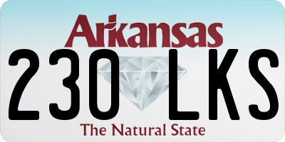 AR license plate 230LKS