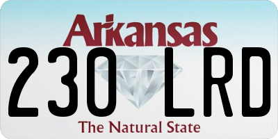 AR license plate 230LRD