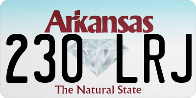 AR license plate 230LRJ