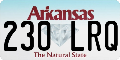 AR license plate 230LRQ