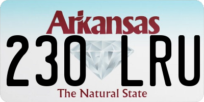 AR license plate 230LRU