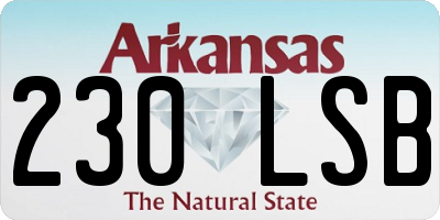 AR license plate 230LSB