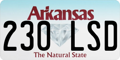 AR license plate 230LSD