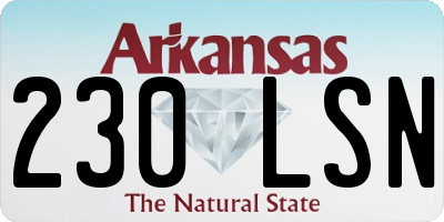 AR license plate 230LSN