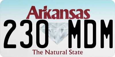 AR license plate 230MDM