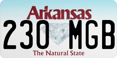 AR license plate 230MGB