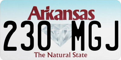 AR license plate 230MGJ