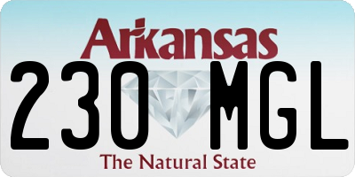 AR license plate 230MGL