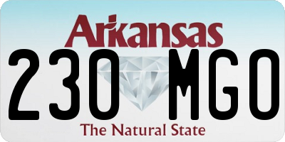 AR license plate 230MGO