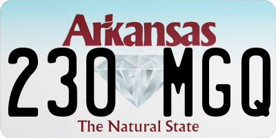 AR license plate 230MGQ