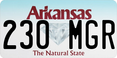 AR license plate 230MGR