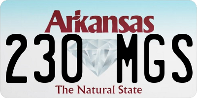 AR license plate 230MGS