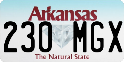 AR license plate 230MGX
