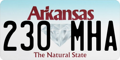 AR license plate 230MHA