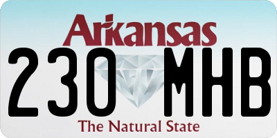 AR license plate 230MHB