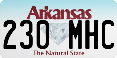 AR license plate 230MHC