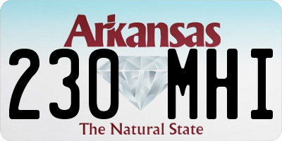 AR license plate 230MHI