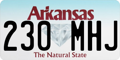 AR license plate 230MHJ