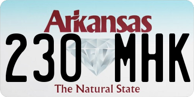 AR license plate 230MHK