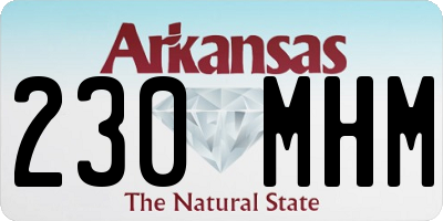 AR license plate 230MHM