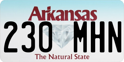 AR license plate 230MHN