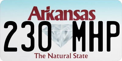 AR license plate 230MHP